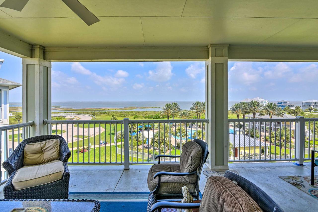 Pointe West Family Retreat Balcony And Ocean Views! Apartment Galveston Exterior photo
